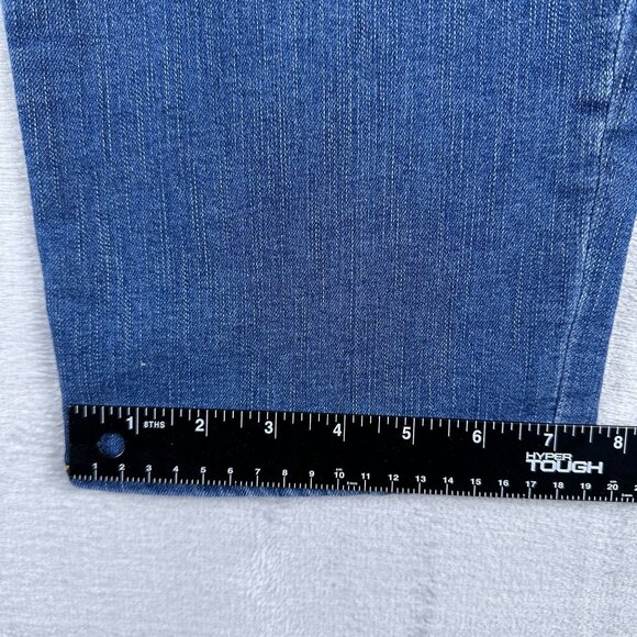 Gloria Vanderbilt Women's Capri Jeans Rail Straight Slimming Effect Blue Size 10 - Picture 9 of 10